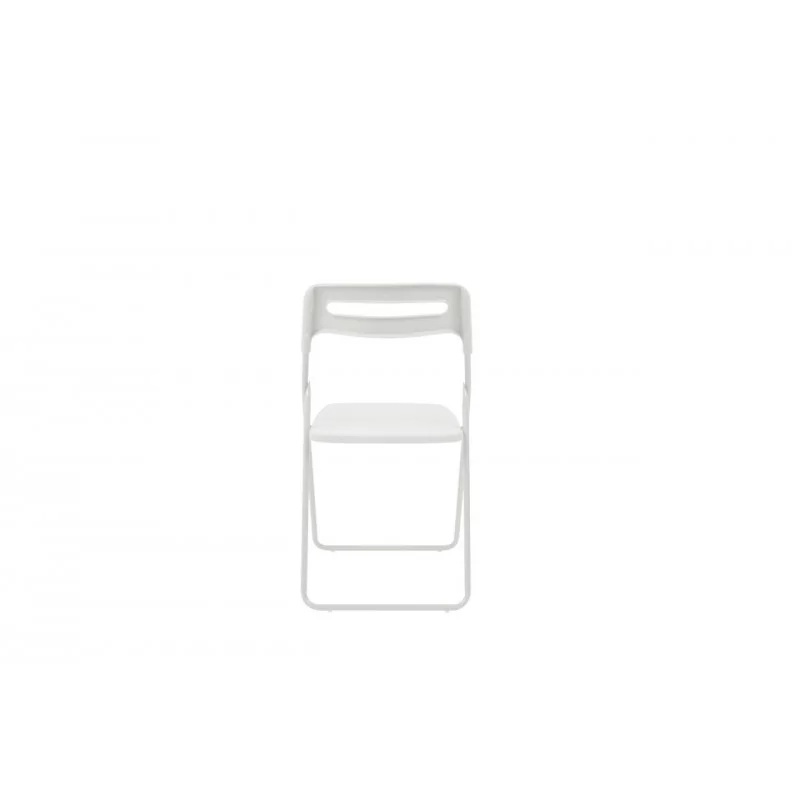 Chaise pliante Bea blanche – Pratique & design minimaliste Golddeco