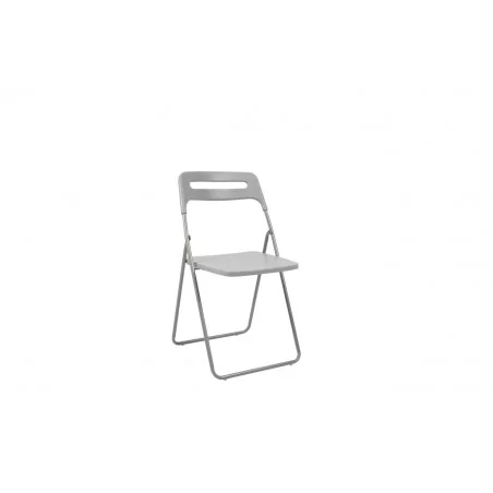 Chaise pliante Bea grise – Design pratique & robuste Golddeco