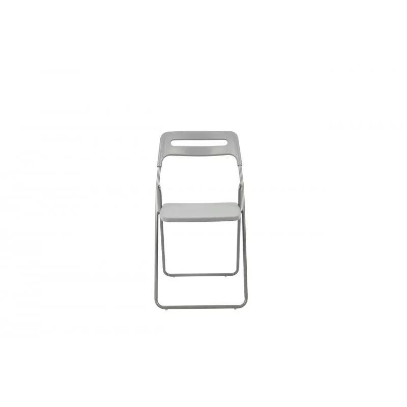 Chaise pliante Bea grise – Design pratique & robuste Golddeco