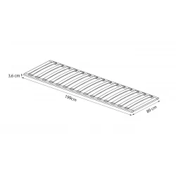 Sommier à lattes LP1-FX 90 x 200 cm – Bois de bouleau flexible | Golddeco