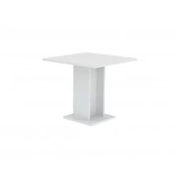 Table Carrée Roma Blanche – Design Moderne & Minimaliste Golddeco