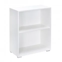 Bibliothèque blanche – 2 étagères 60 cm