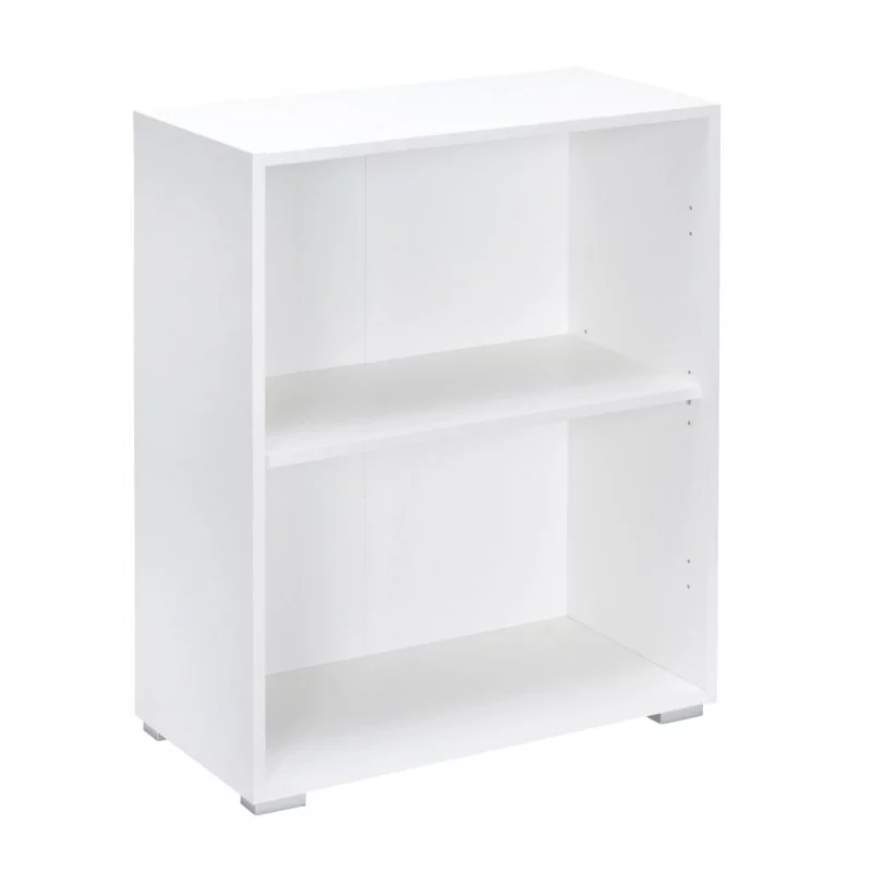 Bibliothèque blanche – 2 étagères 60 cm | Golddeco