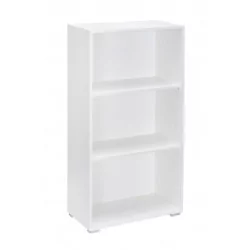 Bibliothèque blanche – 3 étagères 60 cm