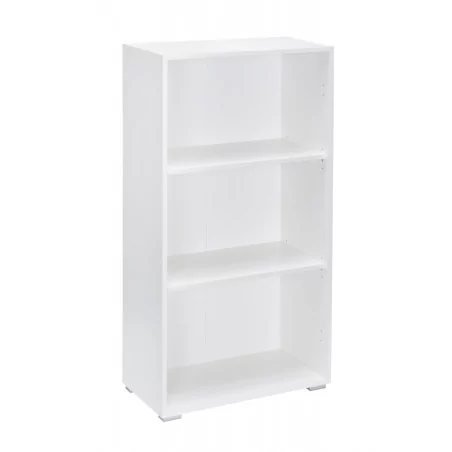 Bibliothèque blanche – 3 étagères 60 cm | Golddeco