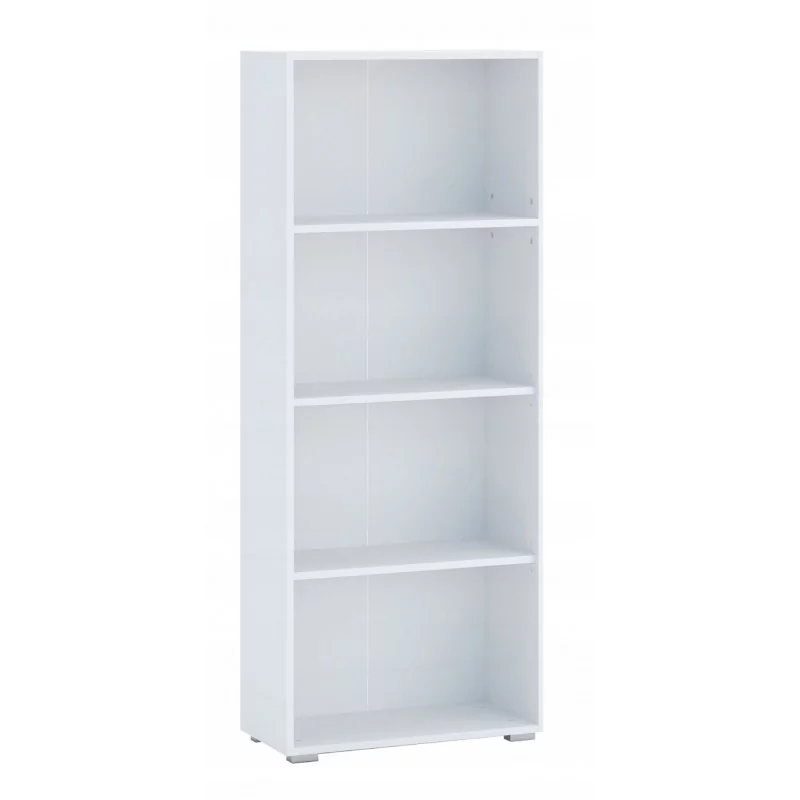 Bibliothèque Pure blanche – 4 étagères 60 cm | Golddeco