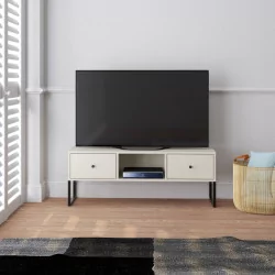 Meuble TV Cachemire – Design Moderne & Pieds Noirs | Golddeco