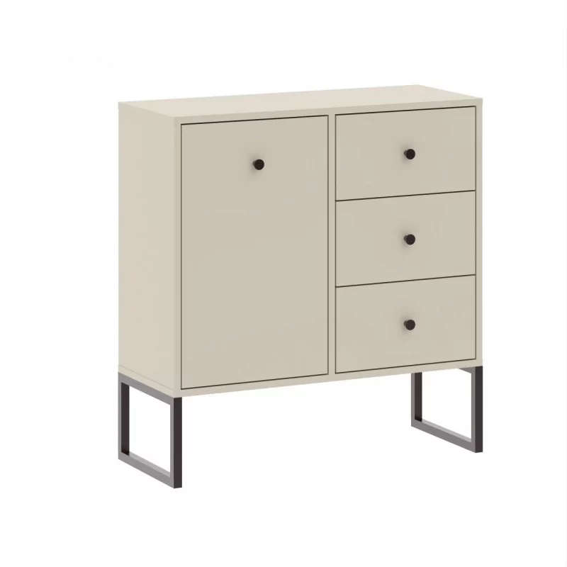Buffet CACHEMIRE 1 porte & 3 tiroirs – Style moderne & compact | Golddeco