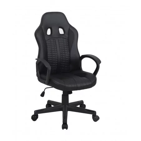 Fauteuil Gamer RACING NOIR – Confort & Style Sportif