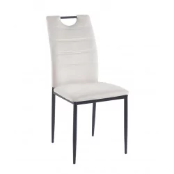 Chaise Harry velours beige – Élégance & confort Golddeco