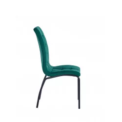Chaise Joshua velours vert – Confort & design Golddeco