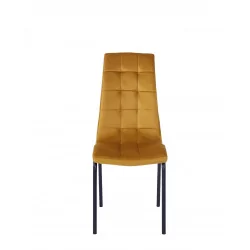 Chaise Joshua velours curry – Élégance & confort Golddeco