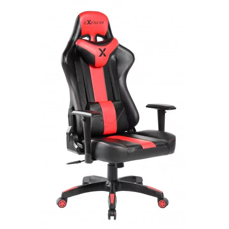 Fauteuil Gamer RACING PRO – Noir & Rouge – Confort Ergonomique