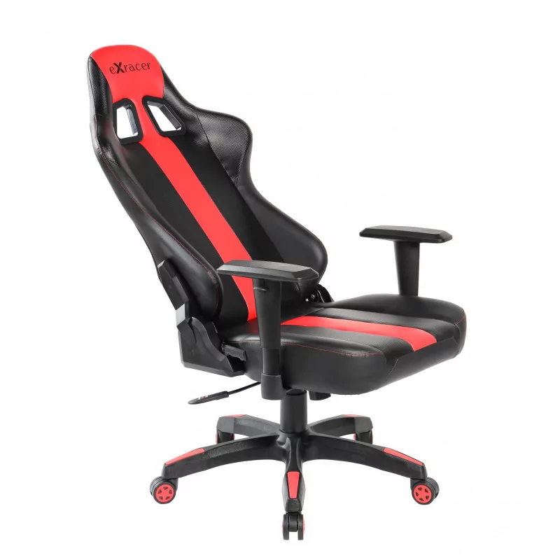 Fauteuil Gamer RACING PRO – Noir & Rouge – Confort Ergonomique