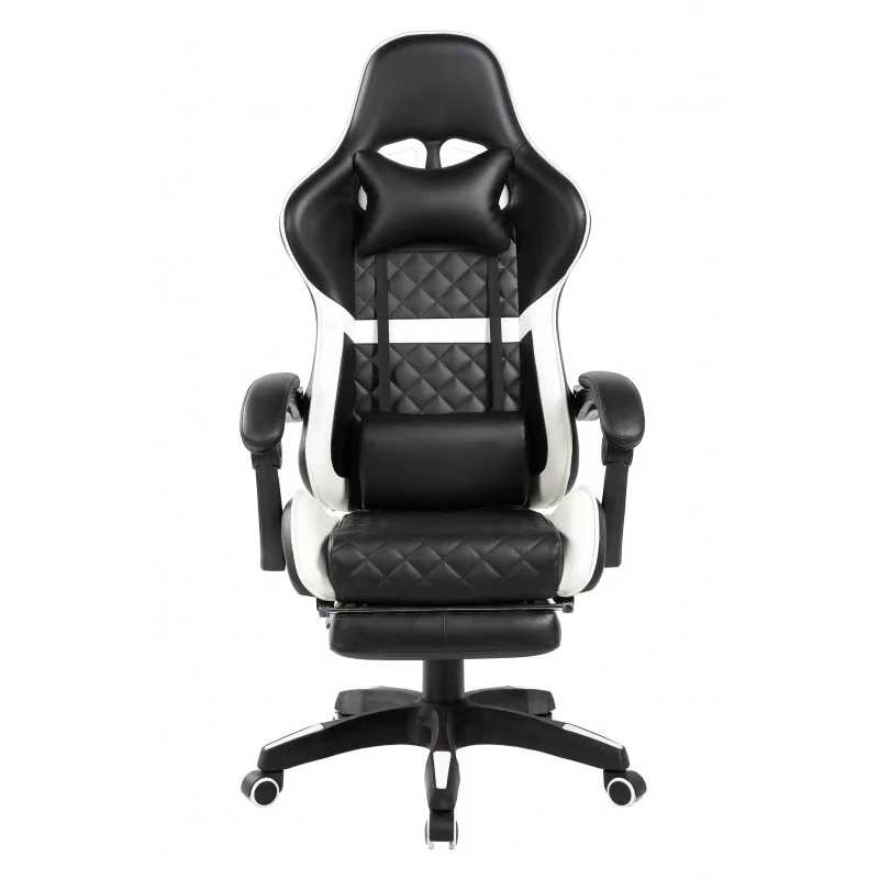 Chaise Gamer Atlas – Noir & Blanc | Confort & Design