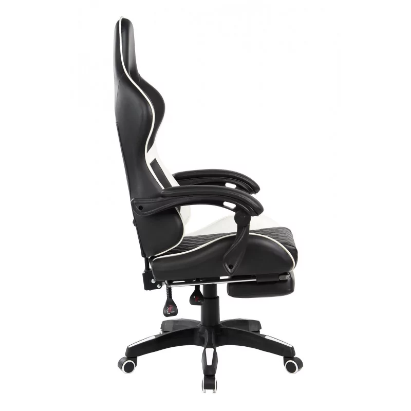 Chaise Gamer Atlas – Noir & Blanc | Confort & Design
