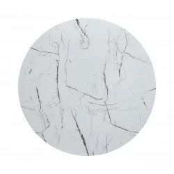 Table Imperia – Marbre Blanc & Doré Design Luxe