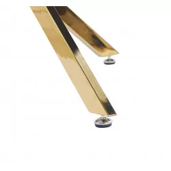 Table Imperia – Marbre Blanc & Doré Design Luxe