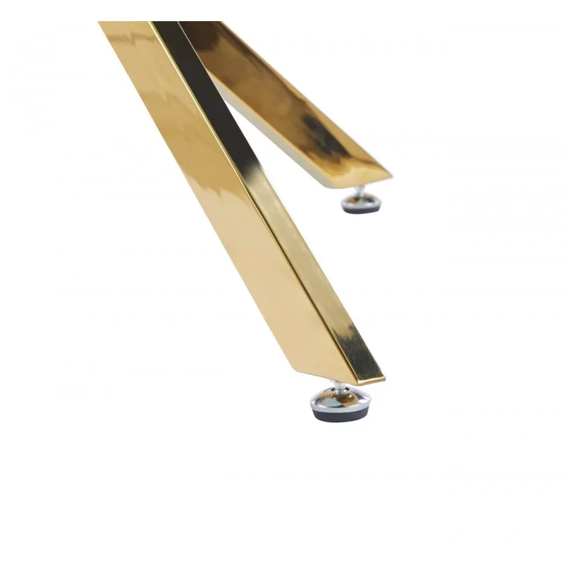 Table Imperia – Marbre Blanc & Doré Design Luxe