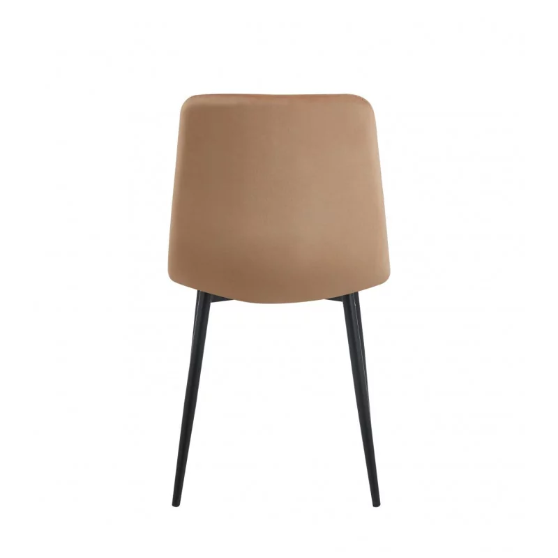 Chaise Bohoo velours cappuccino – Design moderne & confort Golddeco
