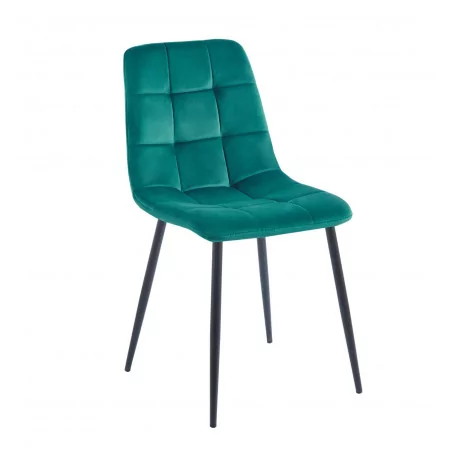 Chaise Bohoo velours vert – Design moderne & confort Golddeco
