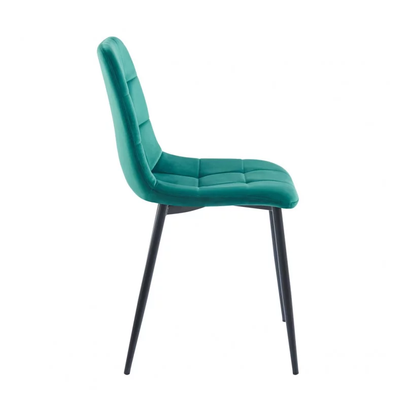Chaise Bohoo velours vert – Design moderne & confort Golddeco