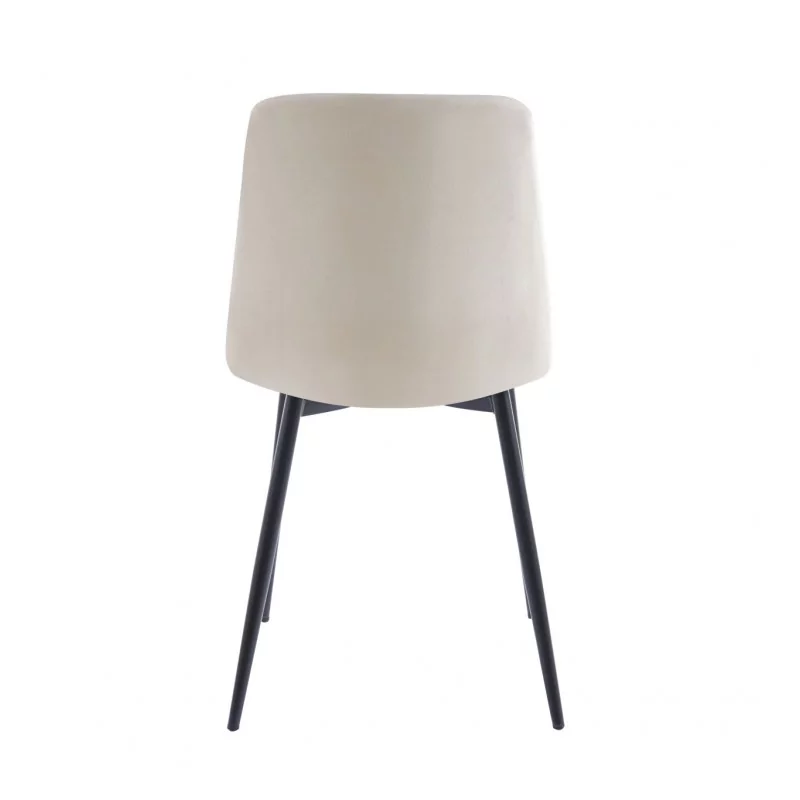 Chaise Bohoo Velours Beige – Élégance & Confort Golddeco