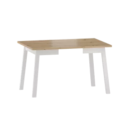 Table Extensible Livia – Chêne & Blanc Design Scandinave