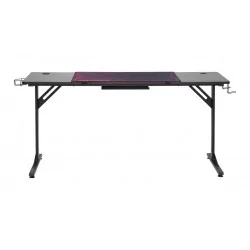 Bureau Gaming XXL noir et rouge – grand format pro avec hub USB | Golddeco