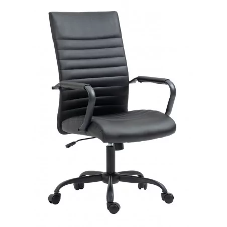 Fauteuil de bureau Elio – Noir Intégral | Élégance & Confort