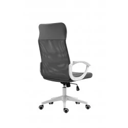 Fauteuil de bureau Aero – Gris & Blanc | Design & Confort
