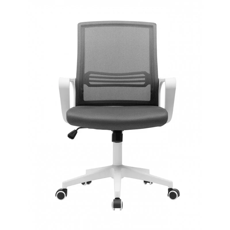 Fauteuil de bureau Aero Compact – Gris & Blanc | Confort & Design
