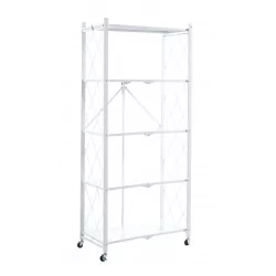 Étagère Riva blanche – Métal design 5 niveaux | Golddeco