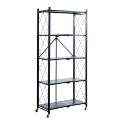 Étagère Riva noire – Métal design 5 niveaux