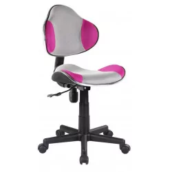 Fauteuil de bureau Flexy – Rose & Gris | Design & Confort