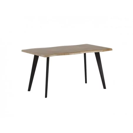 Table extensible Varenna – Chêne naturel & noir industriel