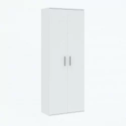 Armoire de rangement PURE 70 cm – 2 portes (blanche)