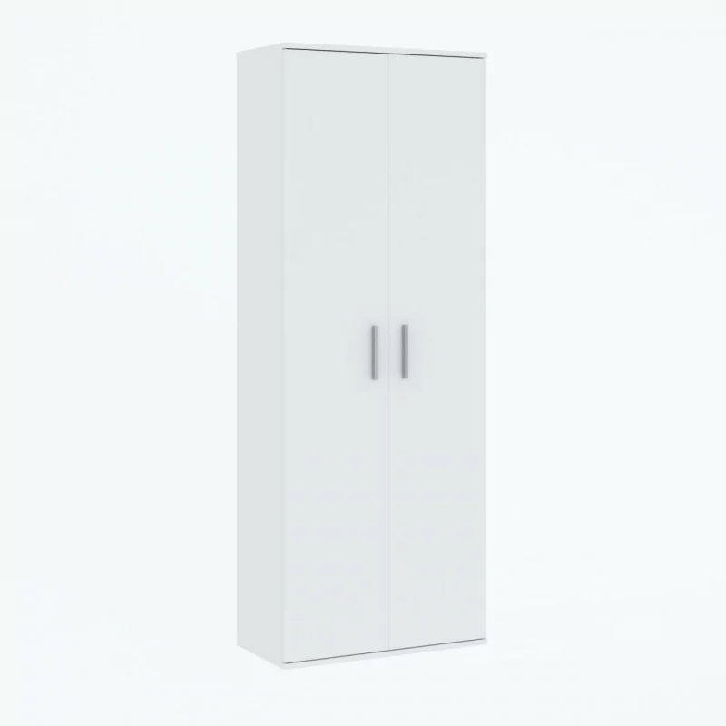 Armoire de rangement PURE 70 cm – 2 portes blanche | Golddeco