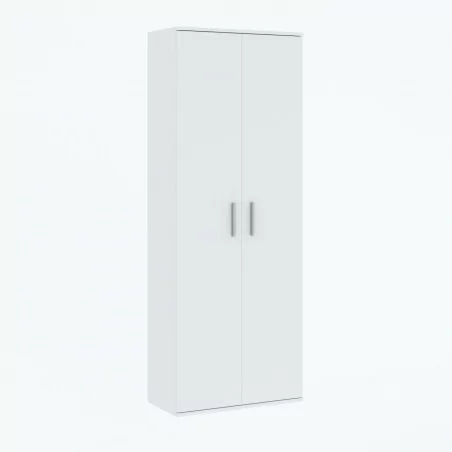 Armoire de rangement PURE 70 cm – 2 portes blanche | Golddeco