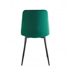 Chaise Mick velours vert émeraude – Style raffiné Golddeco