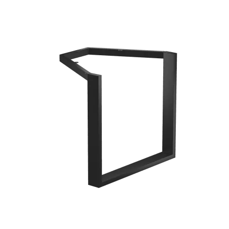 Pied de plateau de table en métal noir – Design industriel solide | Golddeco