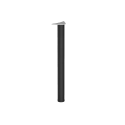 Pied de table rond réglable 71-73 cm – Acier thermolaqué noir | Golddeco