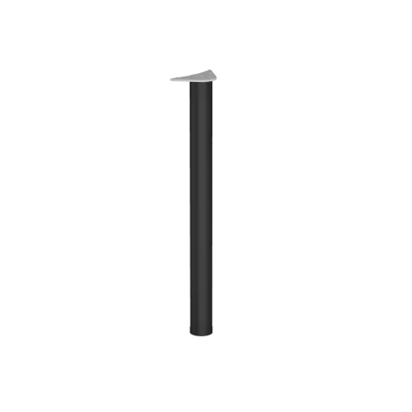 Pied de table rond réglable 71-73 cm – Acier thermolaqué noir | Golddeco