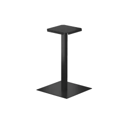 Pied de table carré 45x45 cm – Métal thermolaqué noir mat | Golddeco