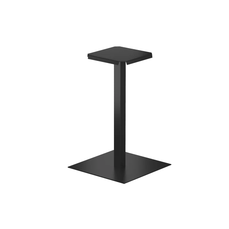 Pied de table carré 45x45 cm – Métal thermolaqué noir mat | Golddeco