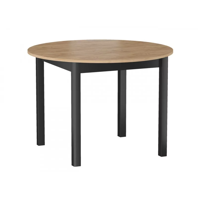 Table Livia – Chêne doré & noir extensible Golddeco