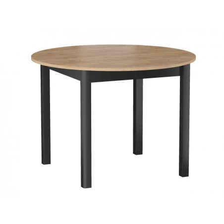 Table Livia – Chêne doré & noir extensible Golddeco
