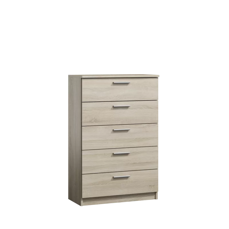 Commode SONOMA 4 tiroirs aspect chêne clair – Style naturel & rangement pratique | Golddeco