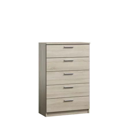 Commode SONOMA 4 tiroirs aspect chêne clair – Style naturel & rangement pratique | Golddeco