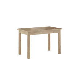 Table Nora – Chêne clair & blanc cassé extensible